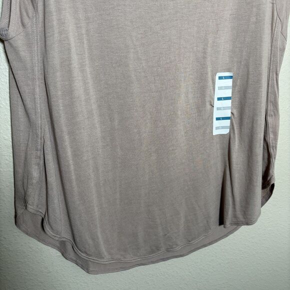 Old Navy Tank Top Women's Large Brown Sleeveless Crew Neck Solid Casual NWT - Picture 3 of 8